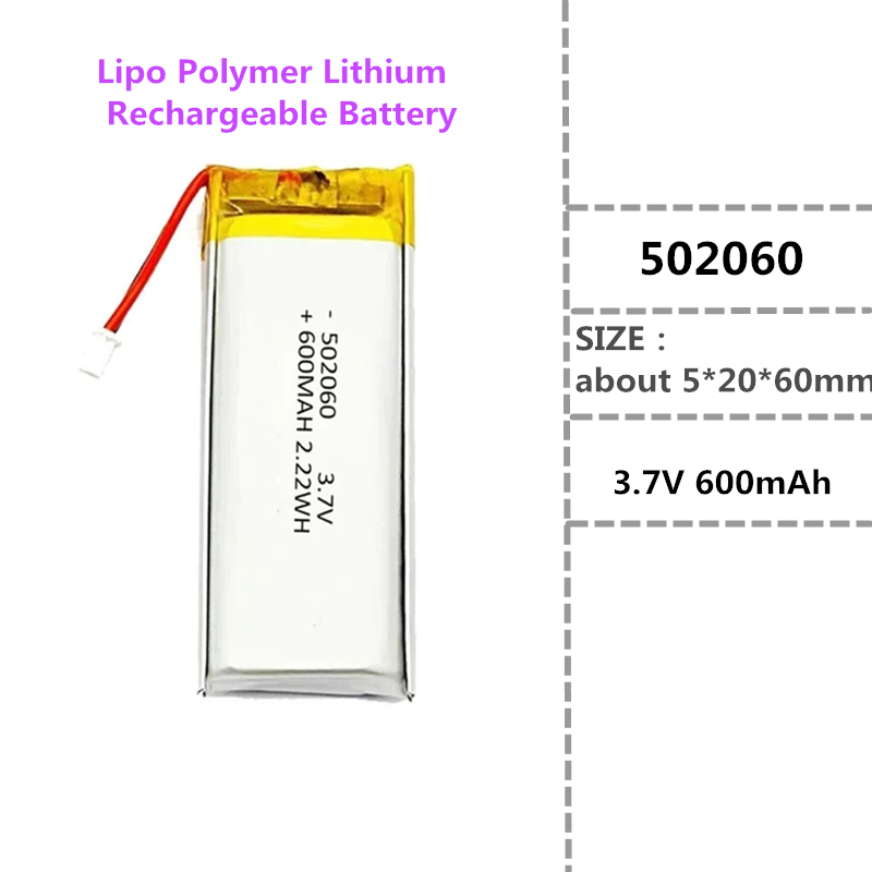 502060/522060  3.7V 600mAh Lip - Eachine Drone E58 评论和价格