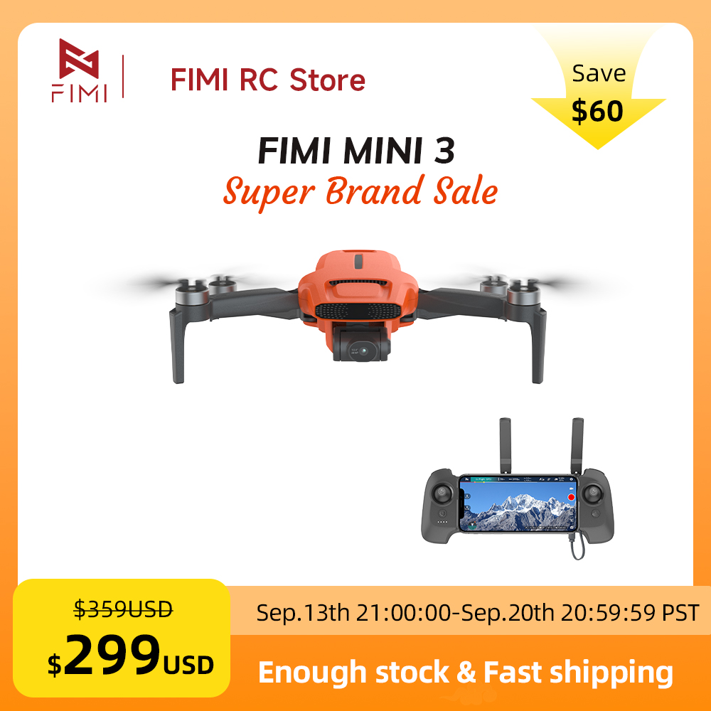 FIMI MINI 3 Camere Drone 4K 60 - Drone Camera With Gimbal 评论和价格